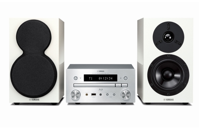Micro sistem Hi-Fi audio Yamaha MCR-755 Silver Piano White