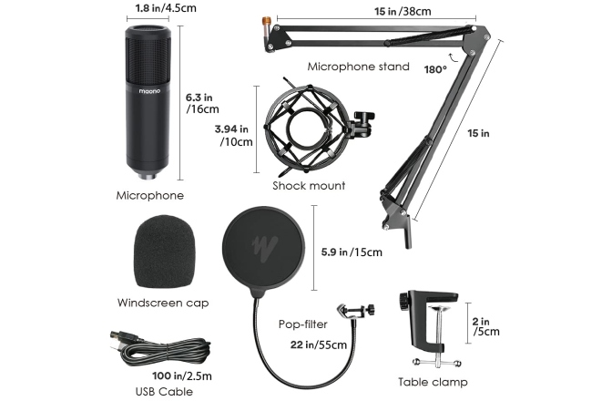 Microfon condenser USB  maono PM420
