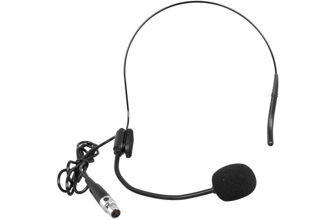 Microfon cu cască din seria OMNITRONIC UHF-E negru Omnitronic UHF-E Series Headset Microphone black