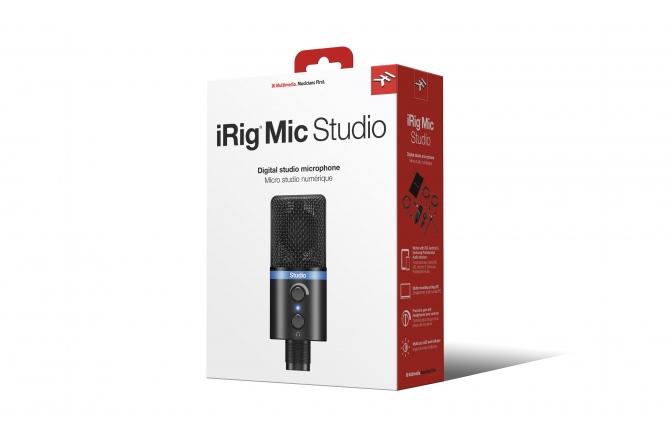 Microfon cu interfață USB IK Multimedia iRig Mic Studio Black