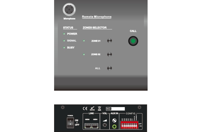 Microfon de paging CKS KSM-1202