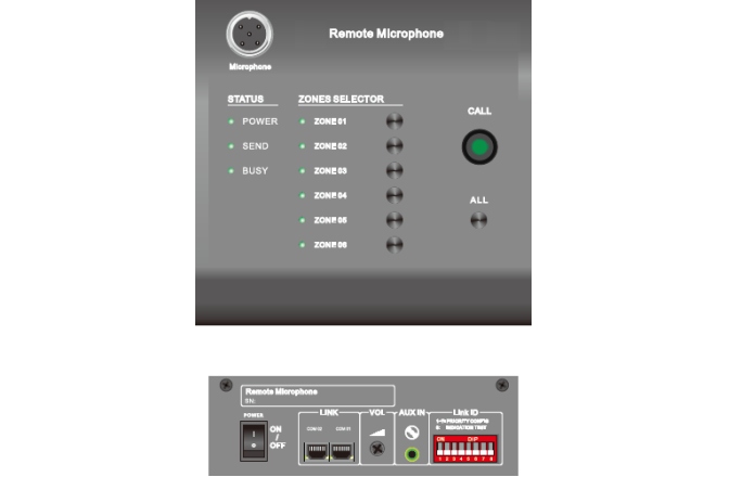 Microfon de paging CKS KSM-2406