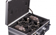 Set stereo cu doua microfoane Neumann TLM 103 cu suspensie elastica.