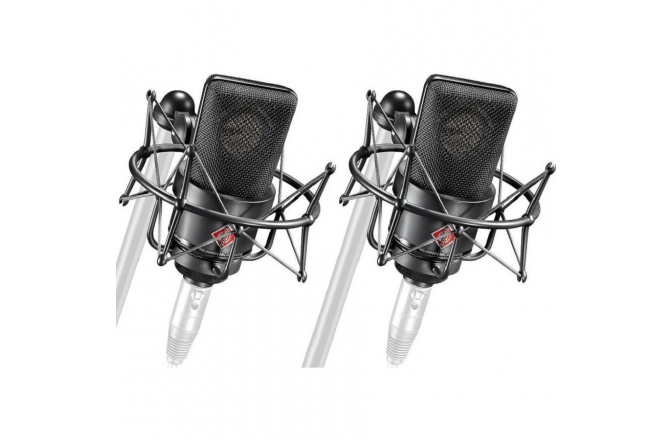 Set stereo cu doua microfoane Neumann TLM 103 mt cu suspensie elastica.