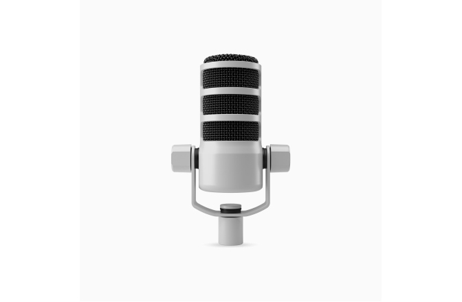 Microfon Podcast Rode PodMic White