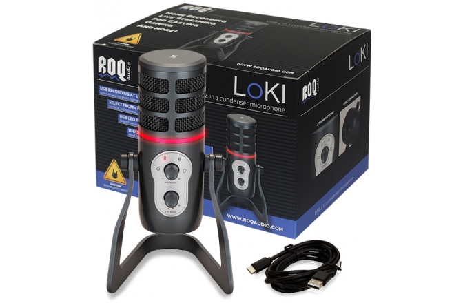 Microfon USB 4 în 1 ROQ Audio LoKI USB Gaming Mic