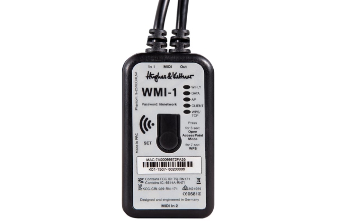 midi2wifi Hughes&Kettner  WMI-1