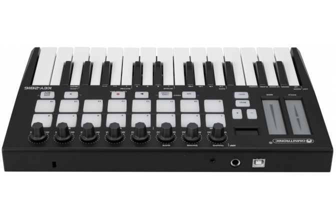 Mini Claviatura Omnitronic KEY-2816 MIDI Controller