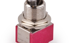 Mini Comutator chitară MEC Pickups  Maxi Toggle Switch, Short, Solder Lugs, ON/ON, 3PDT - Chrome