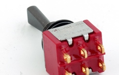 Mini Comutator chitară MEC Pickups  Mini Toggle Switch, Flat, Solder Lugs, ON/ON/ON, DP3T - Black