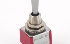 Mini Comutator chitară MEC Pickups  Mini Toggle Switch, Flat, Solder Lugs, ON/ON/ON, DP3T - Chrome