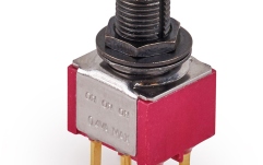 Mini Comutator chitară MEC Pickups  Mini Toggle Switch, Long, Print, ON/ON/ON, DP3T - Black