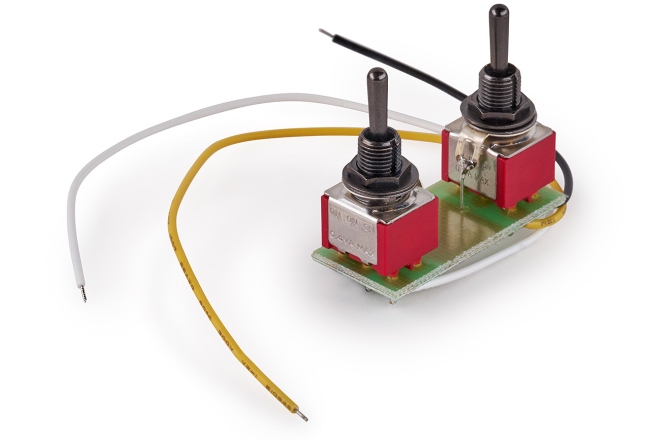 Mini comutator MEC Pickups  Mini Toggle Switch Assembly for Coil Splitting on Humbucking Pickups - Black