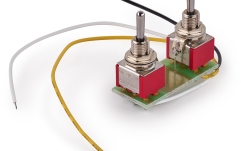 Mini comutator MEC Pickups  Mini Toggle Switch Assembly for Coil Splitting on Humbucking Pickups - Chrome