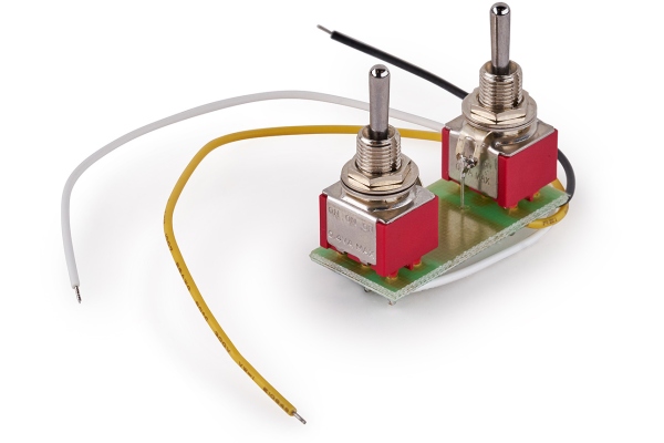 Mini Toggle Switch Assembly for Coil Splitting on Humbucking Pickups - Chrome Mini Toggle Switch Assembly for Coil Splitting on Humbucking Pickups - Chrome