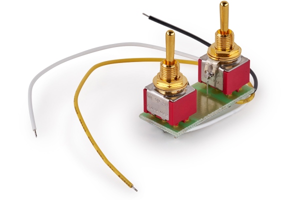  Mini Toggle Switch Assembly for Coil Splitting on Humbucking Pickups - Gold