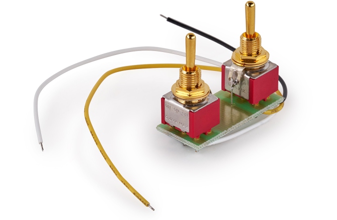 Mini comutator


 MEC Pickups  Mini Toggle Switch Assembly for Coil Splitting on Humbucking Pickups - Gold
