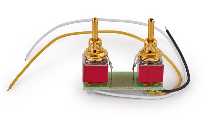 Mini comutator


 MEC Pickups  Mini Toggle Switch Assembly for Coil Splitting on Humbucking Pickups - Gold
