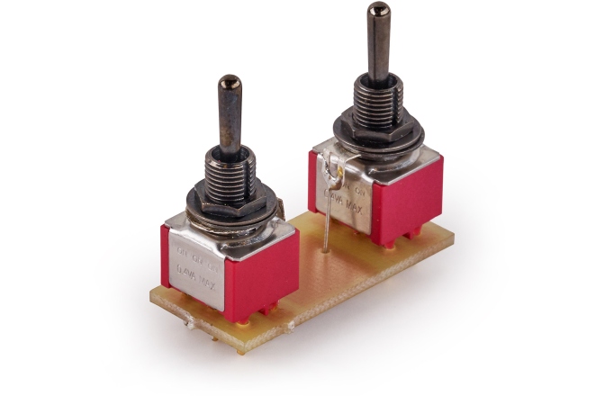 Mini comutator  MEC Pickups  Mini Toggle Switch Assembly for Warwick Streamer LX LTD 2009 - Black