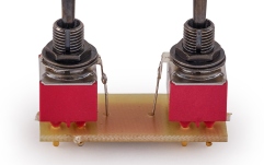 Mini comutator  MEC Pickups  Mini Toggle Switch Assembly for Warwick Streamer LX LTD 2009 - Black