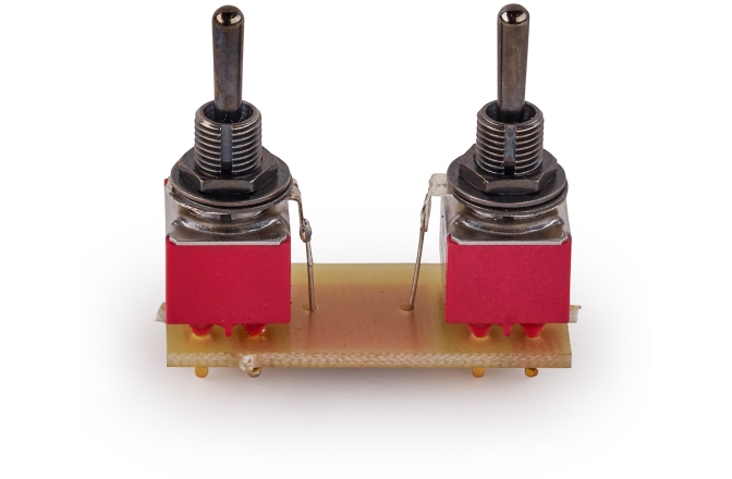 Mini comutator  MEC Pickups  Mini Toggle Switch Assembly for Warwick Streamer LX LTD 2009 - Black