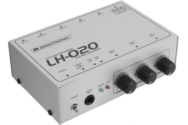 LH-020 3-Channel Mic Mixer