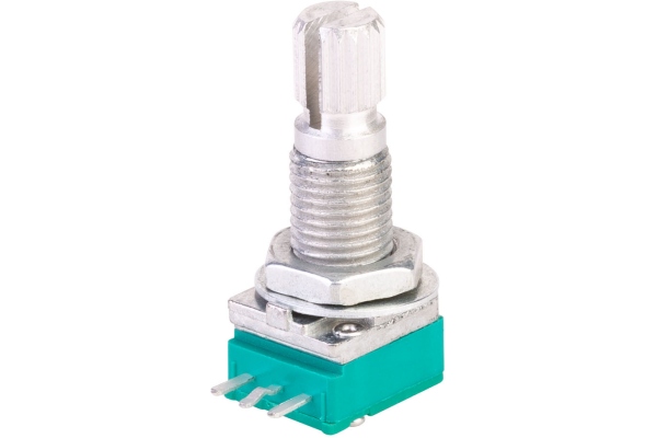 Mono Mini Potentiometer, B250K, Split Shaft Mono Mini Potentiometer, B250K, Split Shaft