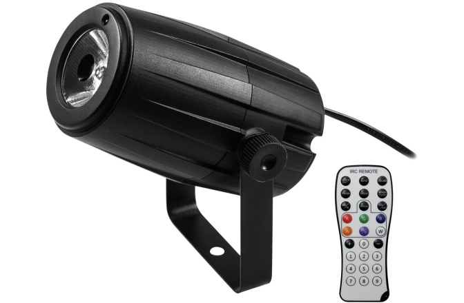 Mirror Ball + Led proiectie Eurolite Mirror Ball 20cm with motor + LED PST-5 QCL Spot bk