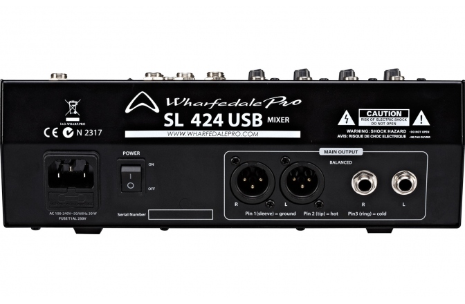 Mixer analogic Wharfedale Pro SL 424 USB