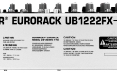 Mixer audio Behringer UB1222FX PRO