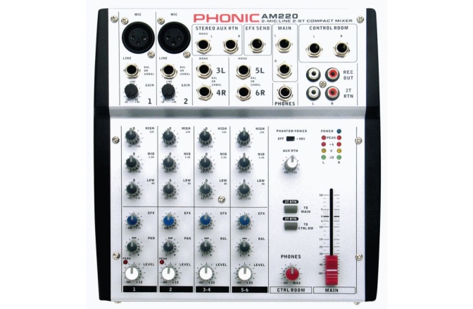 Mixer audio compact Phonic AM 220