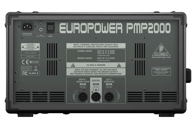 Mixer audio cu putere Behringer PMP2000