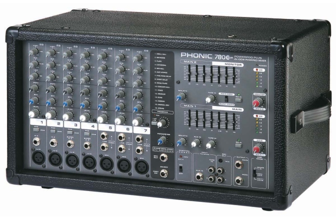 Mixer audio cu putere Phonic Powerpod 780 Plus