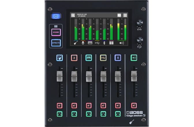 Mixer Audio Livestreaming cu 5 Canale Boss Gigcaster GCS-5 Livestreaming Audio Mixer