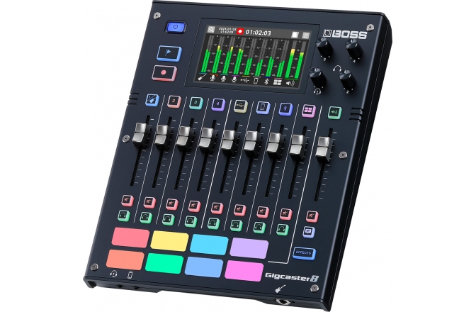 Mixer Audio Livestreaming cu 8 Canale Boss Gigcaster GCS-8 Livestreaming Audio Mixer