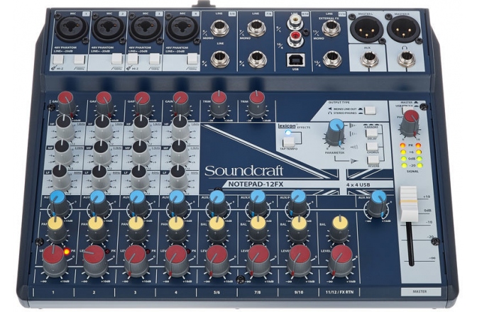 Mixer audio Soundcraft Notepad 12FX