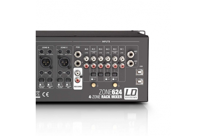 Mixer cu 2 zone LD Systems Zone 624