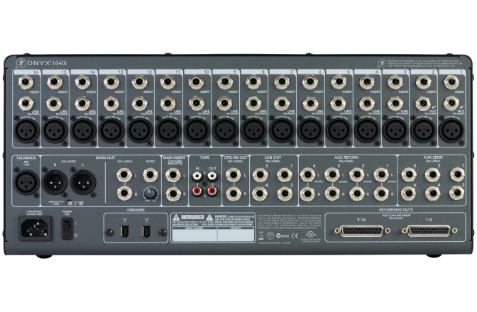 Mixer cu interfata Firewire Mackie Onyx 1640i
