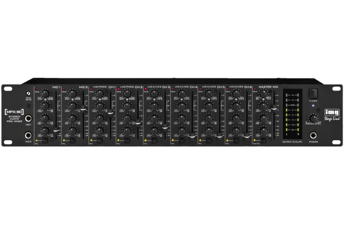 Mixer de rack cu 8 canale Stage Line MPX-80