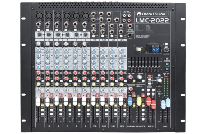 Mixer de rack Omnitronic LMC-2022FX USB Mixing Console