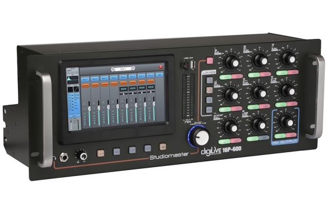 Mixer digital cu amplificator Studiomaster DIGILIVE 16P-600 Powered