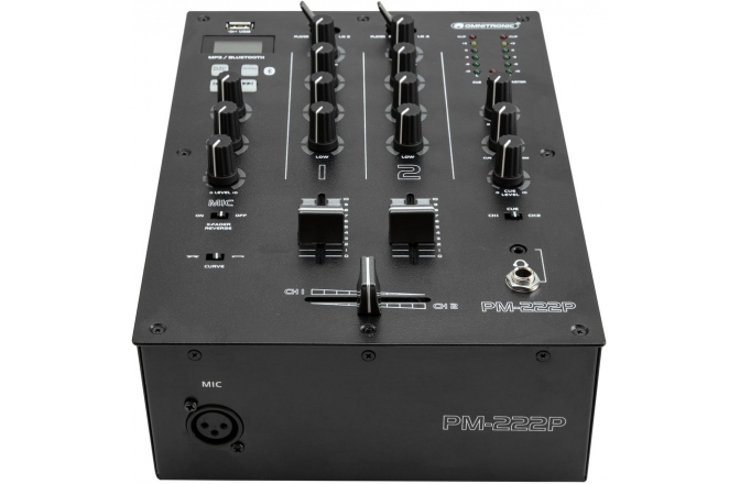 mixer dj 2 canale Omnitronic PM-222P 2-Channel DJ Mixer with Player