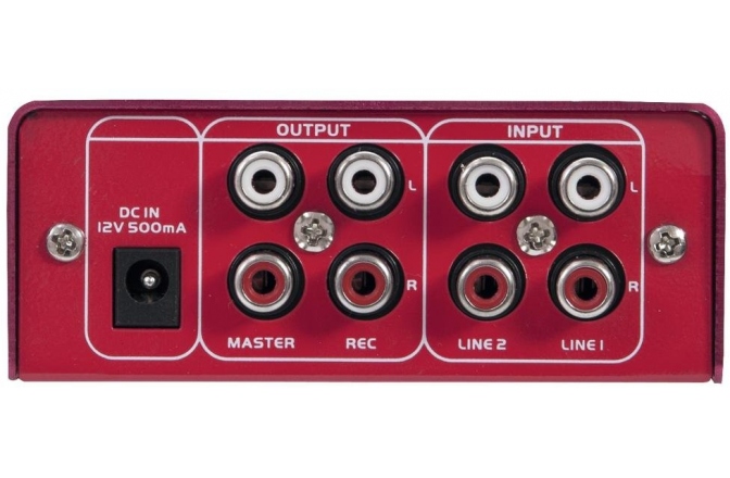 Mixer DJ Omnitronic GNOME-202 Mini Mixer red