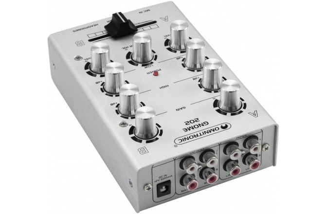 Mixer DJ Omnitronic GNOME-202 Mini Mixer silver