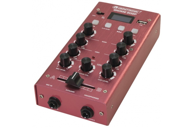 Mixer DJ Omnitronic GNOME-202P Mini Mixer red