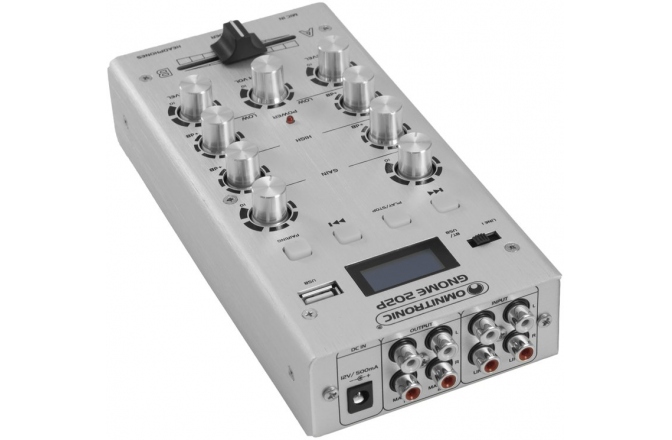 Mixer DJ Omnitronic GNOME-202P Mini Mixer silver
