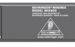 Mixer karaoke Behringer MINIMIX MIX800