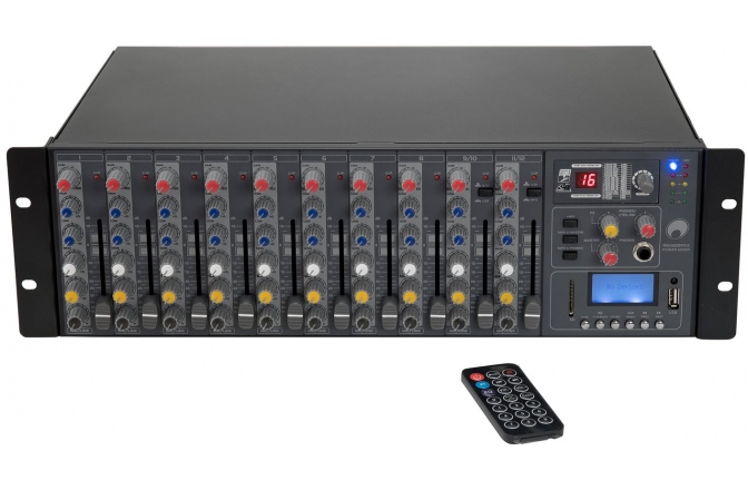 Mixer rack Omnitronic RM-1422FXA USB Rack Power Mixer