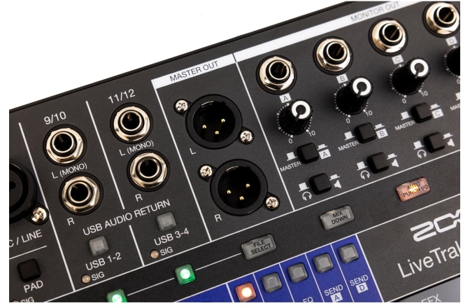 Mixer / Recorder/ interfață USB Zoom LiveTrak L-12next