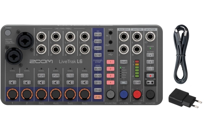 Mixer / Recorder/ interfață USB Zoom LiveTrak L-6